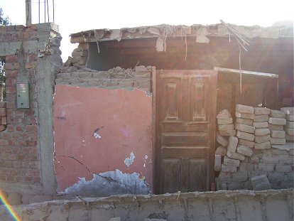 Foto: daños del terremoto en Perú