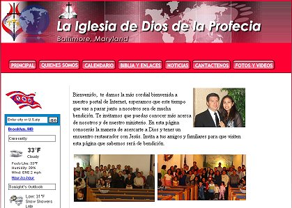 Enlace: Paginas Iglesia en Baltimore Maryland